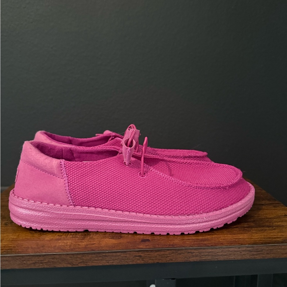 Hey Dude Plum Slip-On Shoes